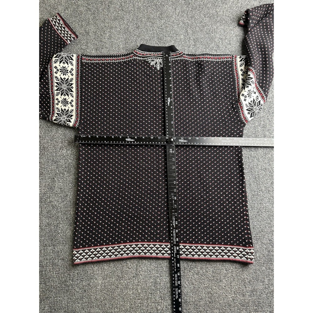Mens Dale of Norway Nordic Fair Isle 1/4 Zip Sweater Made in Norway, Size M - Picture 7 of 8